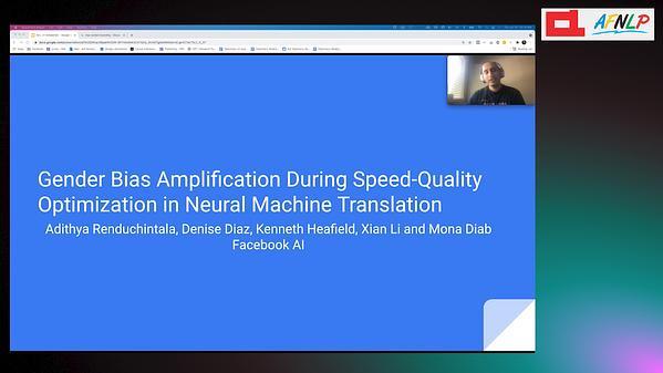 Gender bias amplification during Speed-Quality optimization in Neural Machine Translation