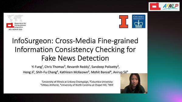 InfoSurgeon: Cross-Media Fine-grained Information Consistency Checking for Fake News Detection