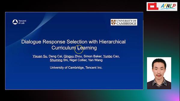Dialogue Response Selection with Hierarchical Curriculum Learning