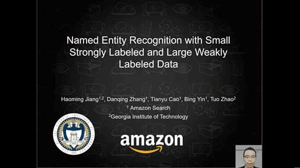 Named Entity Recognition with Small Strongly Labeled and Large Weakly Labeled Data