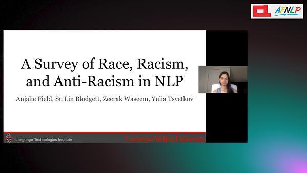 A Survey of Race, Racism, and Anti-Racism in NLP