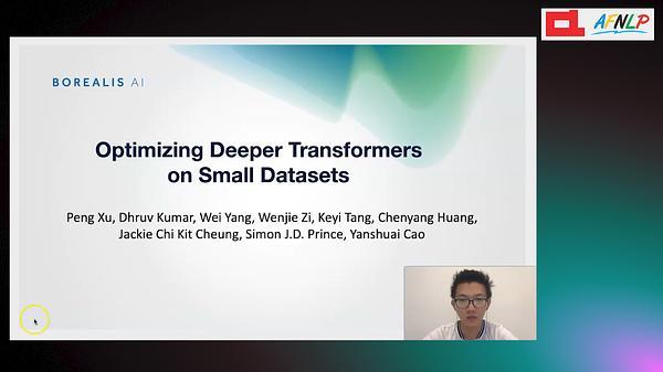 Optimizing Deeper Transformers on Small Datasets