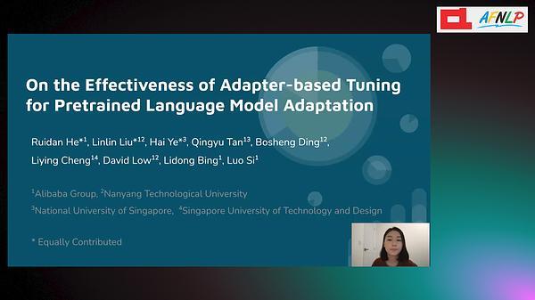 On the Effectiveness of Adapter-based Tuning for Pretrained Language Model Adaptation
