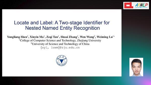Locate and Label: A Two-stage Identifier for Nested Named Entity Recognition