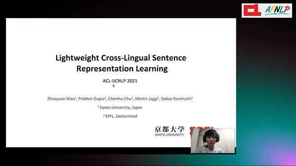 Lightweight Cross-Lingual Sentence Representation Learning
