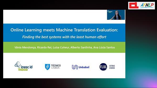 Online Learning Meets Machine Translation Evaluation: Finding the Best Systems with the Least Human Effort