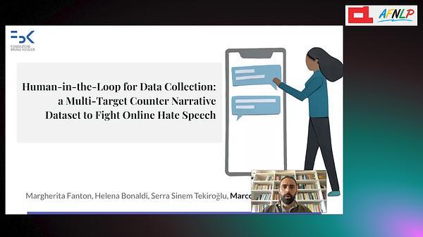 Human-in-the-Loop for Data Collection: a Multi-Target Counter Narrative Dataset to Fight Online Hate Speech