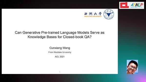 Can Generative Pre-trained Language Models Serve As Knowledge Bases for Closed-book QA?