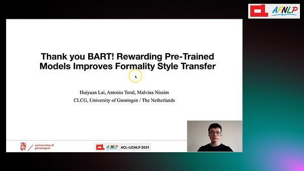 Thank you BART! Rewarding Pre-Trained Models Improves Formality Style Transfer
