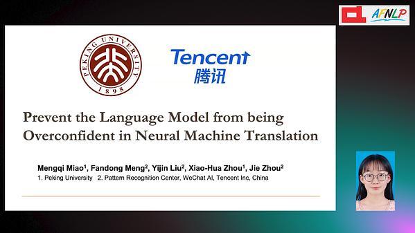 Prevent the Language Model from being Overconfident in Neural Machine Translation