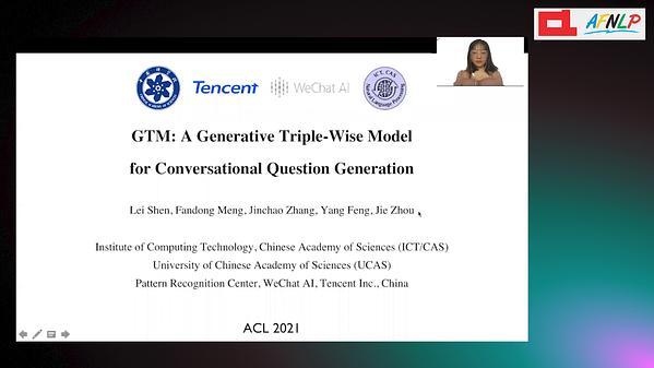 GTM: A Generative Triple-wise Model for Conversational Question Generation