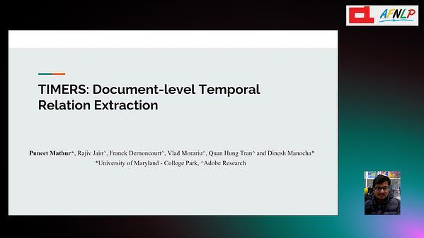 TIMERS: Document-level Temporal Relation Extraction