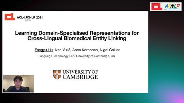 Learning Domain-Specialised Representations for Cross-Lingual Biomedical Entity Linking