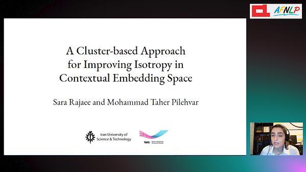 A Cluster-based Approach for Improving Isotropy in Contextual Embedding Space
