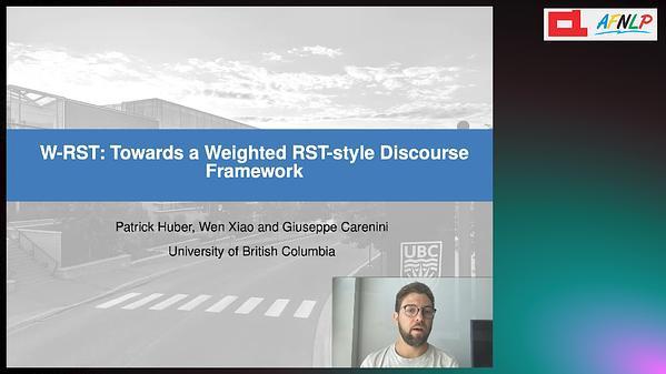 W-RST: Towards a Weighted RST-style Discourse Framework
