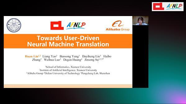 Towards User-Driven Neural Machine Translation