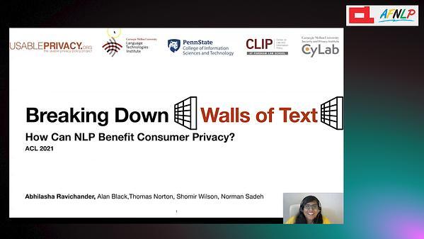 Breaking Down Walls of Text: How Can NLP Benefit Consumer Privacy?
