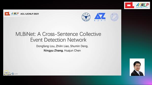 MLBiNet: A Cross-Sentence Collective Event Detection Network