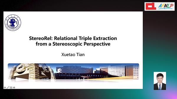 StereoRel: Relational Triple Extraction from a Stereoscopic Perspective