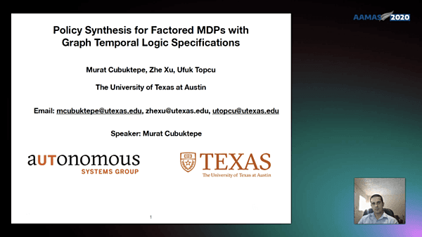 Policy Synthesis for Factored MDPs with Graph Temporal Logic Specifications