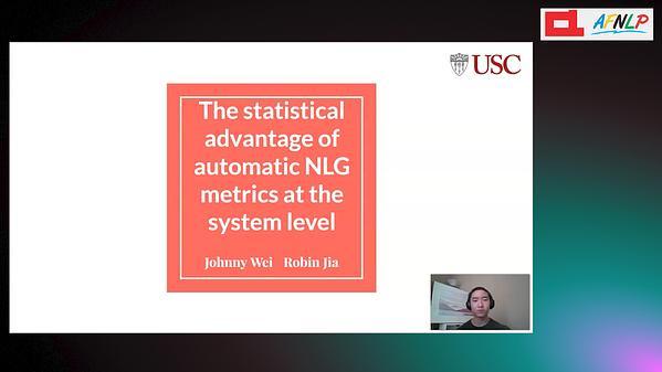 The statistical advantage of automatic NLG metrics at the system level