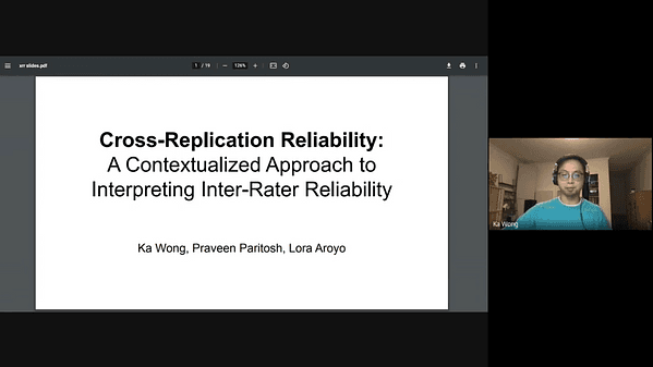 Cross-replication Reliability - An Empirical Approach to Interpreting Inter-rater Reliability