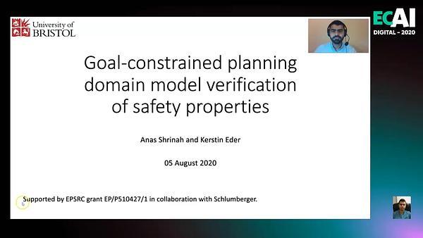 Goal-constrained planning domain model verification of safety properties​
