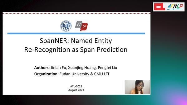 SpanNER: Named Entity Re-/Recognition as Span Prediction