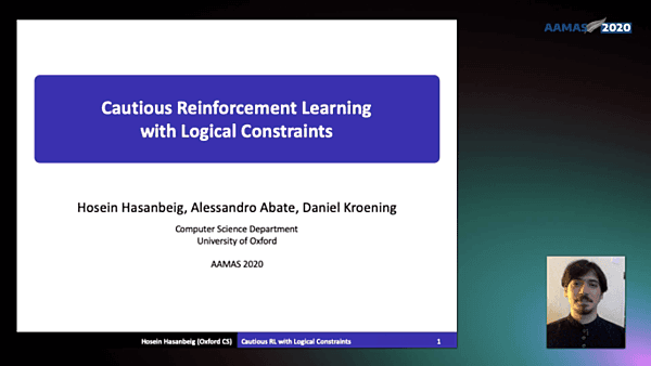 Cautious Reinforcement Learning with Logical Constraints