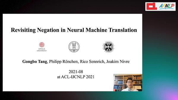 Revisiting Negation in Neural Machine Translation