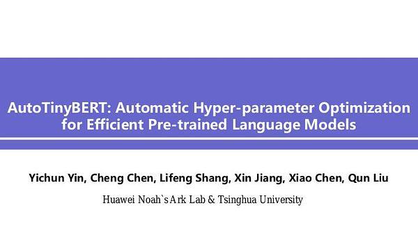 AutoTinyBERT: Automatic Hyper-parameter Optimization for Efficient Pre-trained Language Models
