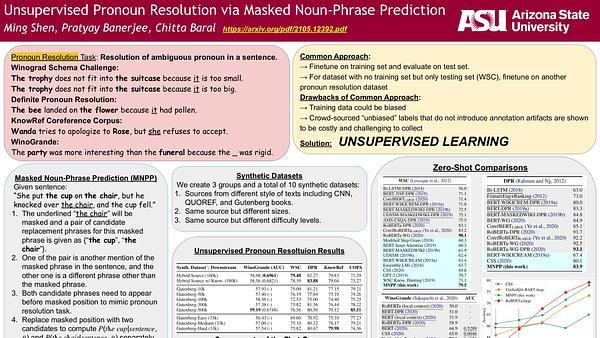 Unsupervised Pronoun Resolution via Masked Noun-Phrase Prediction