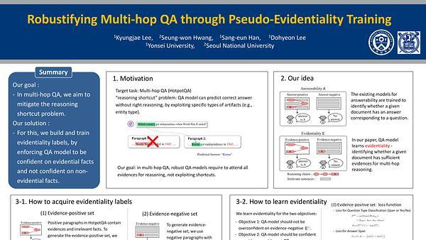 Robustifying Multi-hop QA through Pseudo-Evidentiality Training