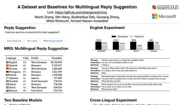 A Dataset and Baselines for Multilingual Reply Suggestion