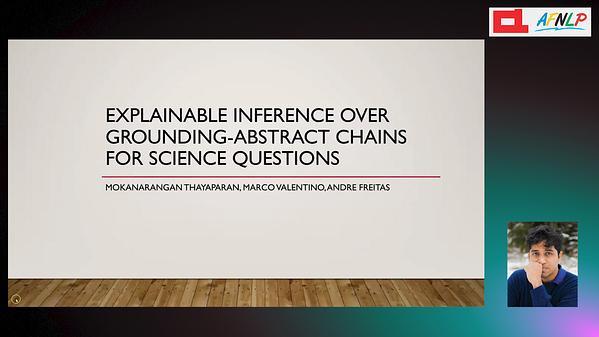 Explainable Inference Over Grounding-Abstract Chains for Science Questions