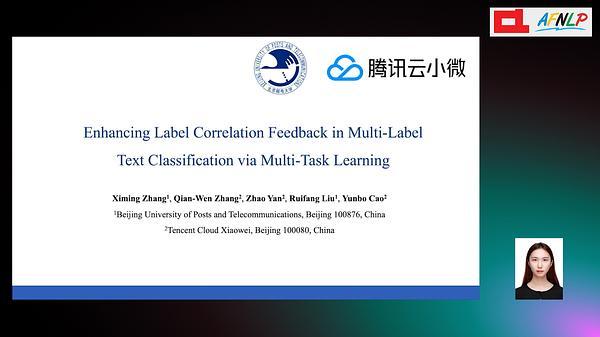 Enhancing Label Correlation Feedback in Multi-Label Text Classification via Multi-Task Learning