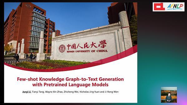 Few-shot Knowledge Graph-to-Text Generation with Pretrained Language Models
