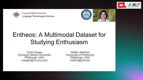 Entheos: {A} Multimodal Dataset for Studying Enthusiasm