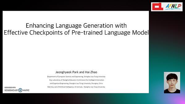 Enhancing Language Generation with Effective Checkpoints of Pre-trained Language Model