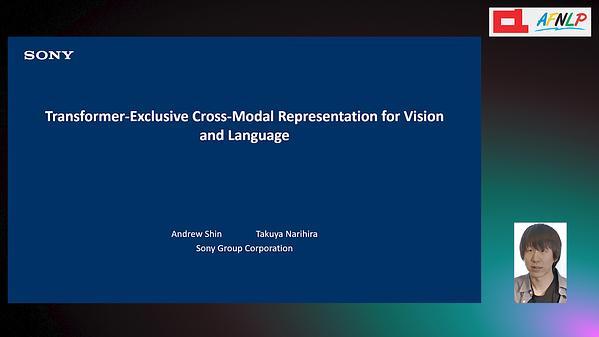 Transformer-Exclusive Cross-Modal Representation for Vision and Language