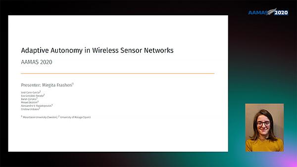 Adaptive Autonomy in Wireless Sensor Networks