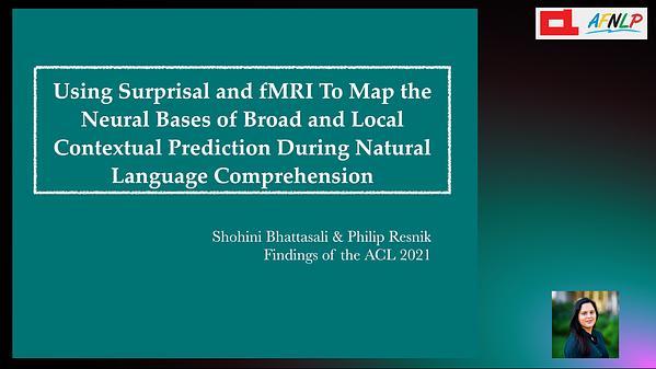 Using surprisal and fMRI to map the neural bases of broad and local contextual prediction during natural language comprehension