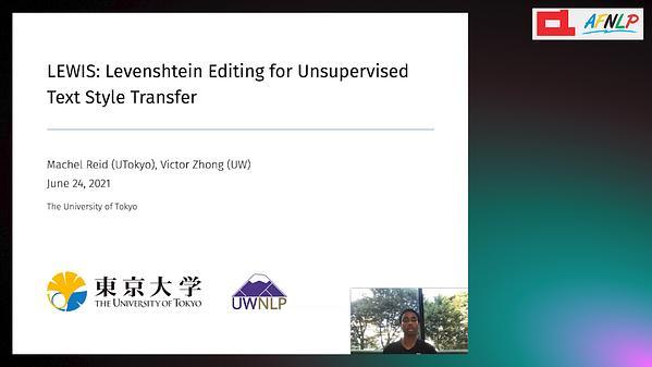 LEWIS: Levenshtein Editing for Unsupervised Text Style Transfer