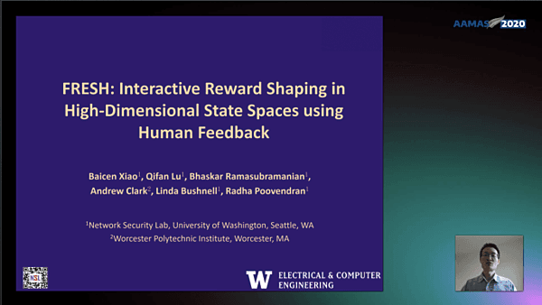 FRESH: Interactive Reward Shaping in High-Dimensional State Spaces using Human Feedback
