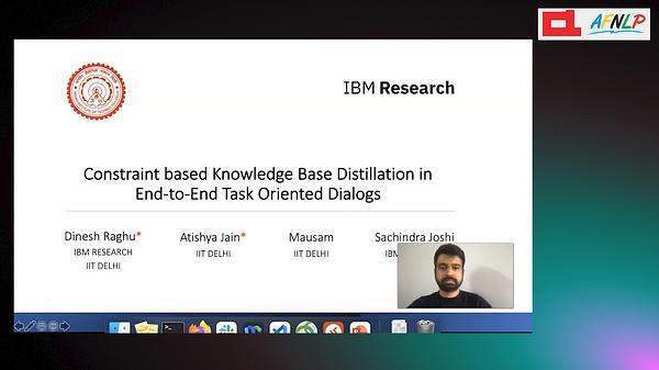 Constraint based Knowledge Base Distillation in End-to-End Task Oriented Dialogs