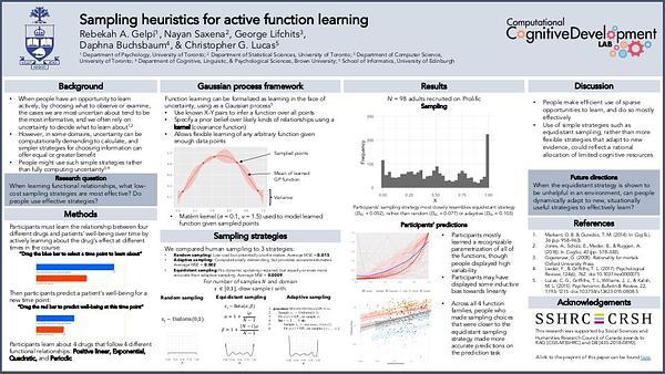 Sampling Heuristics for Active Function Learning