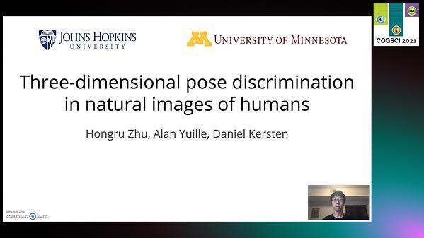 Three-dimensional pose discrimination in natural images of humans