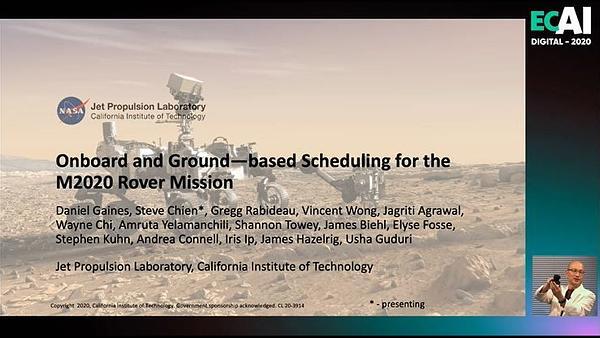 Onboard and ground-based automated scheduling for the Mars 2020 Rover Mission