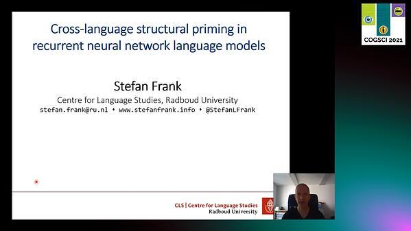 Cross-language structural priming in recurrent neural network language models