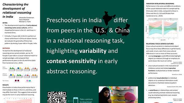 Characterizing the development of relational reasoning in India